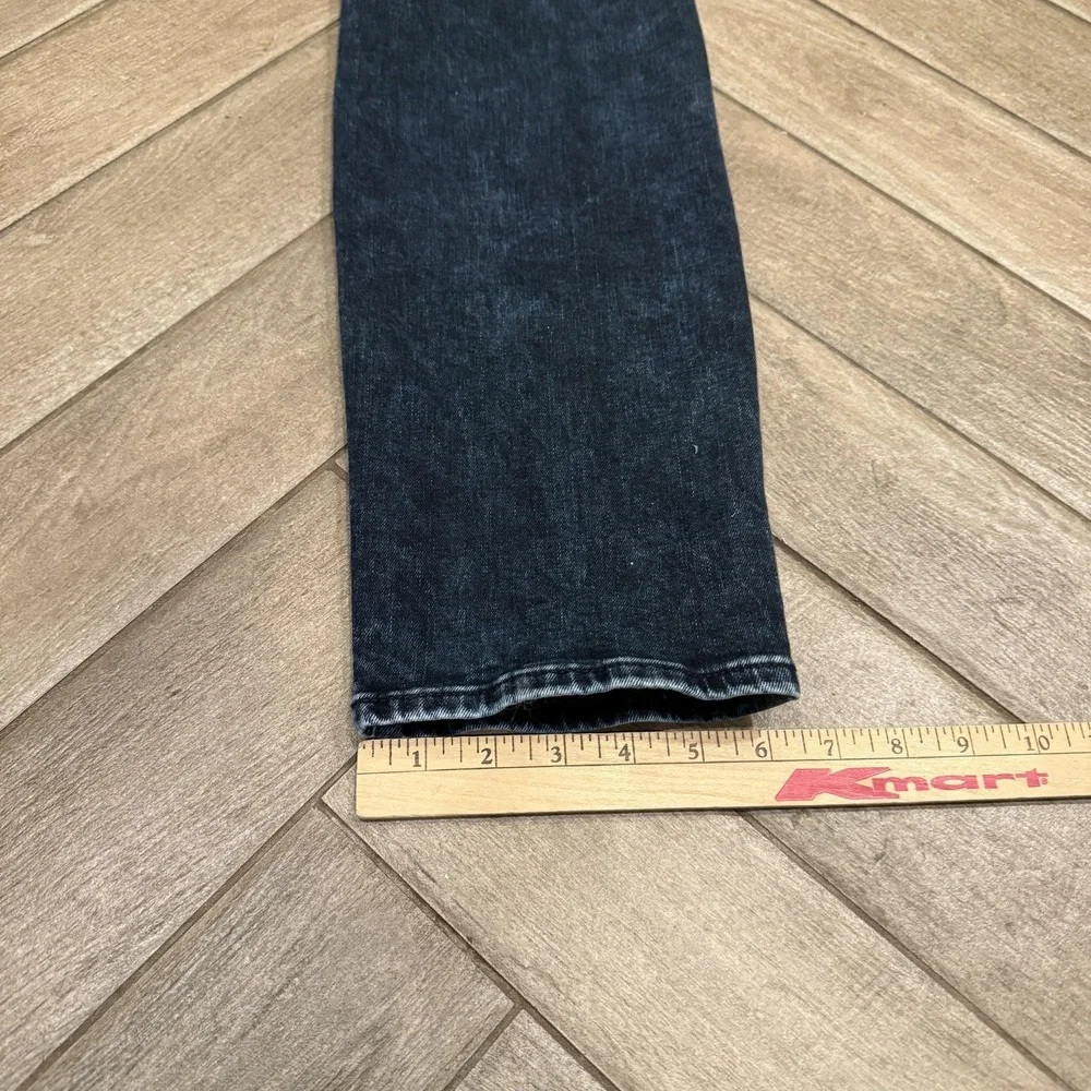 FRAME Jeans Mens 34 Blue black Organic Cotton Dark Wash L'Homme Skinny Stretch